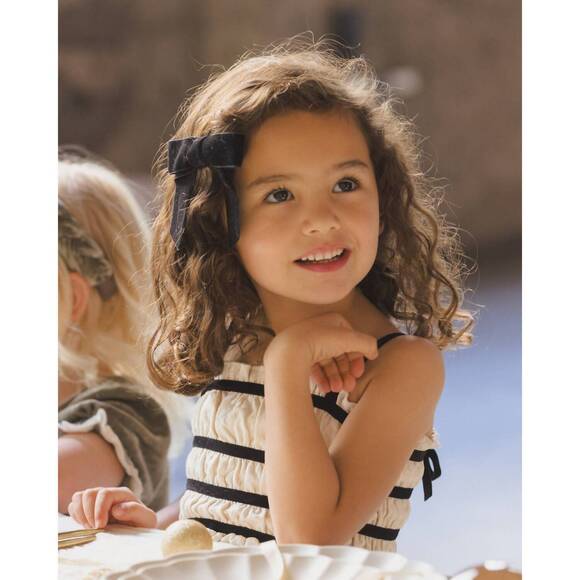 NEW NORALEE girl's annabelle dress in metallic ivory